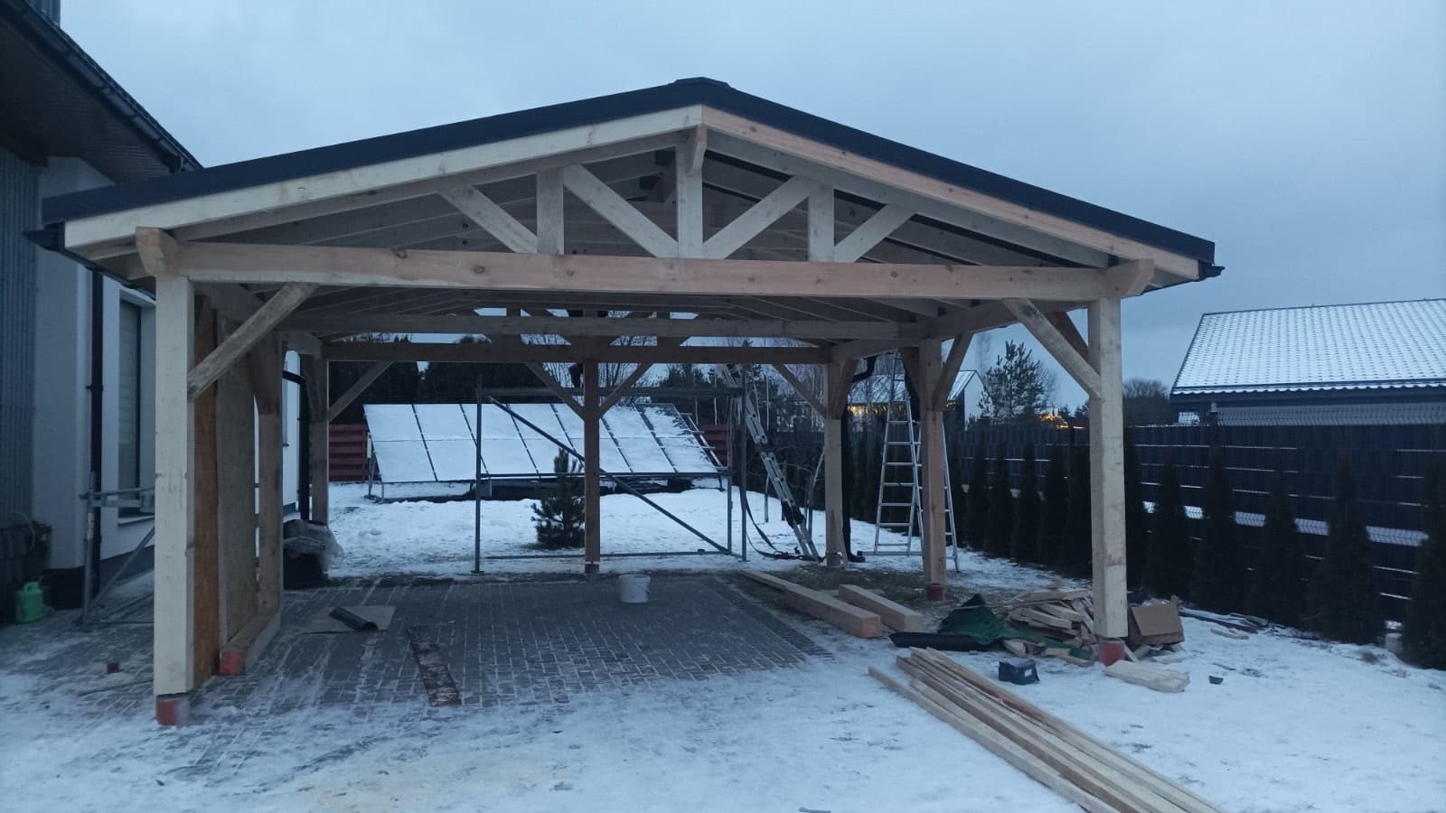 Pavėsinės konstrukcija